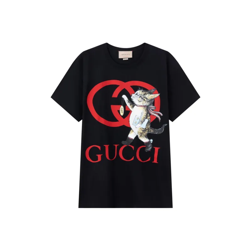 GUCCI T-Shirts Unisex Black-0