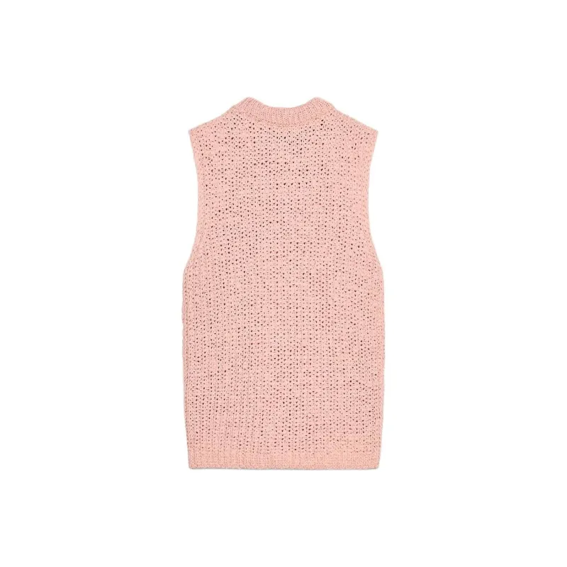 ZARA Tank Tops Women's Rose Red-1