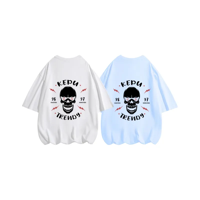 Kepu T Shirt Unisex 2 Pack 2 Pack White+White-9