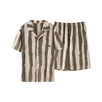 Pretty Lady Pajama Set Men's Vintage Stripes