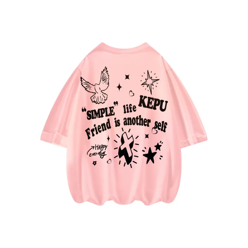 Kepu Short Sleeved T Shirts Unisex-6