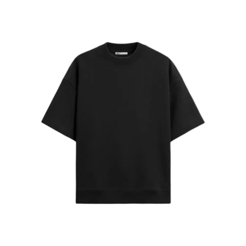ZARA T Shirts Men Black-0