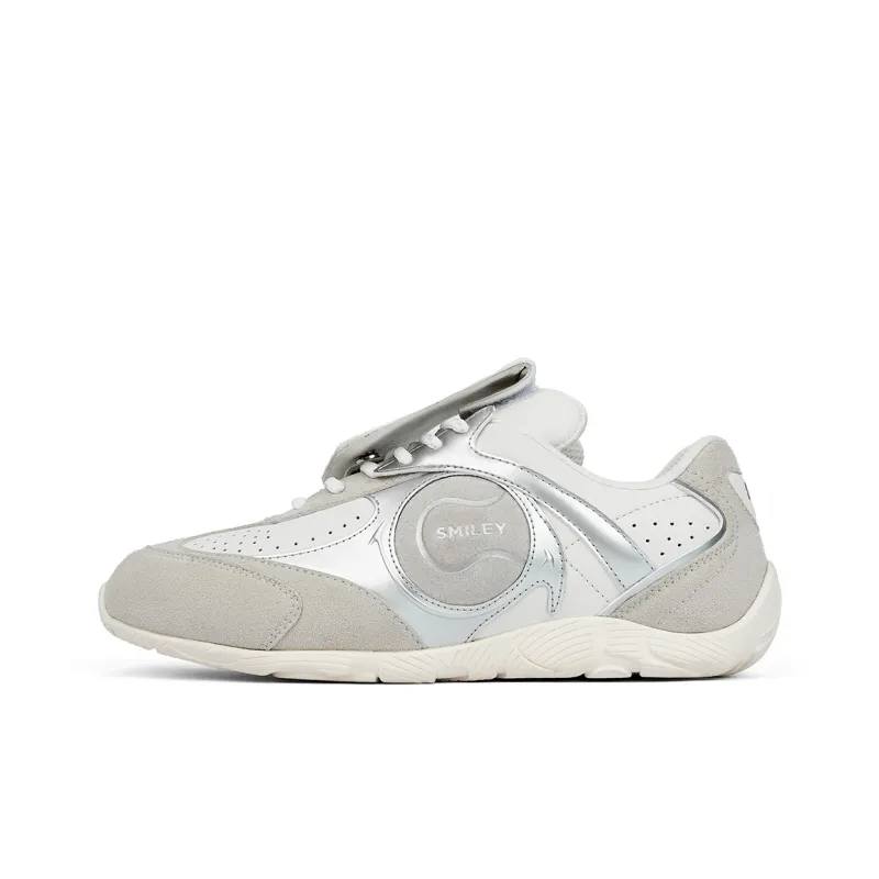 SMILEY Tennis Series Low Top Casual Shoes Women's Galaxy Gray-0