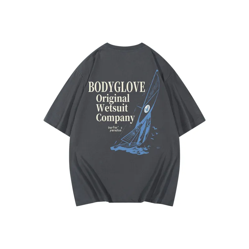 BODY GLOVE Drop Shoulder Sleeve T Shirt Unisex-4