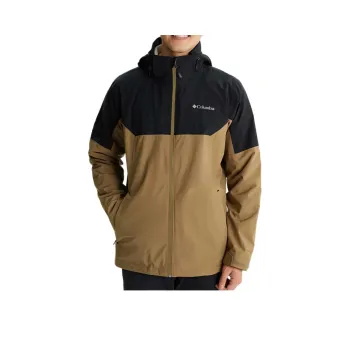 Columbia Outdoor Hiking Waterproof And Breathable Windproof Windbreaker Jacket Unisex Mocha