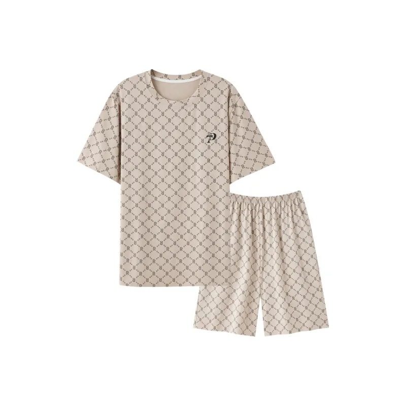 Lan Miao Pajama Set Men's Beige Skin Tone-0