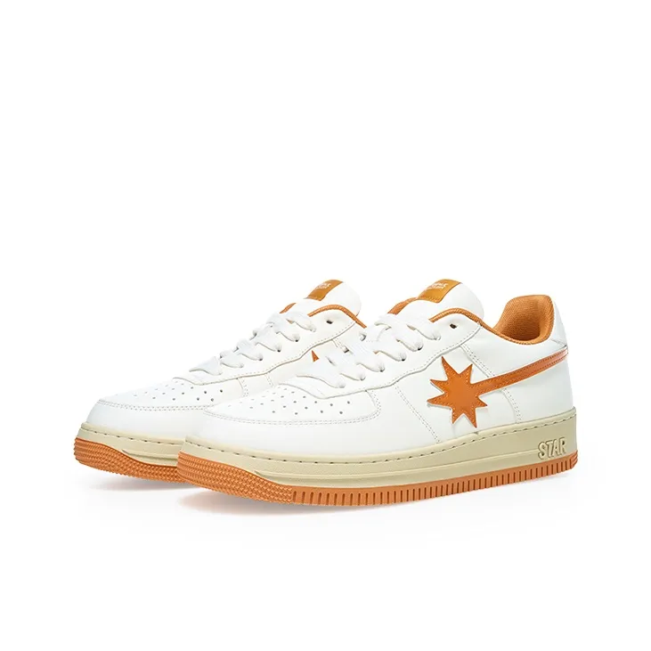 Starwalk Soldier Abrasion Resistant, Lightweight, And Breathable Low Top Skateboard Shoes Unisex Orange-8