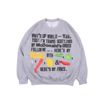 Travis Scott X Cpfm 4 Cj Script Crewneck Sweatshirt