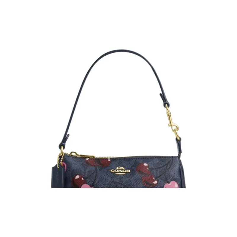 COACH Nolita Artificial Leather Handbag, Shoulder Bag Trumpets Women's Blue-3