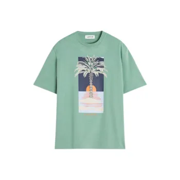 Lanvin Graphic Printed Crewneck T Shirt
