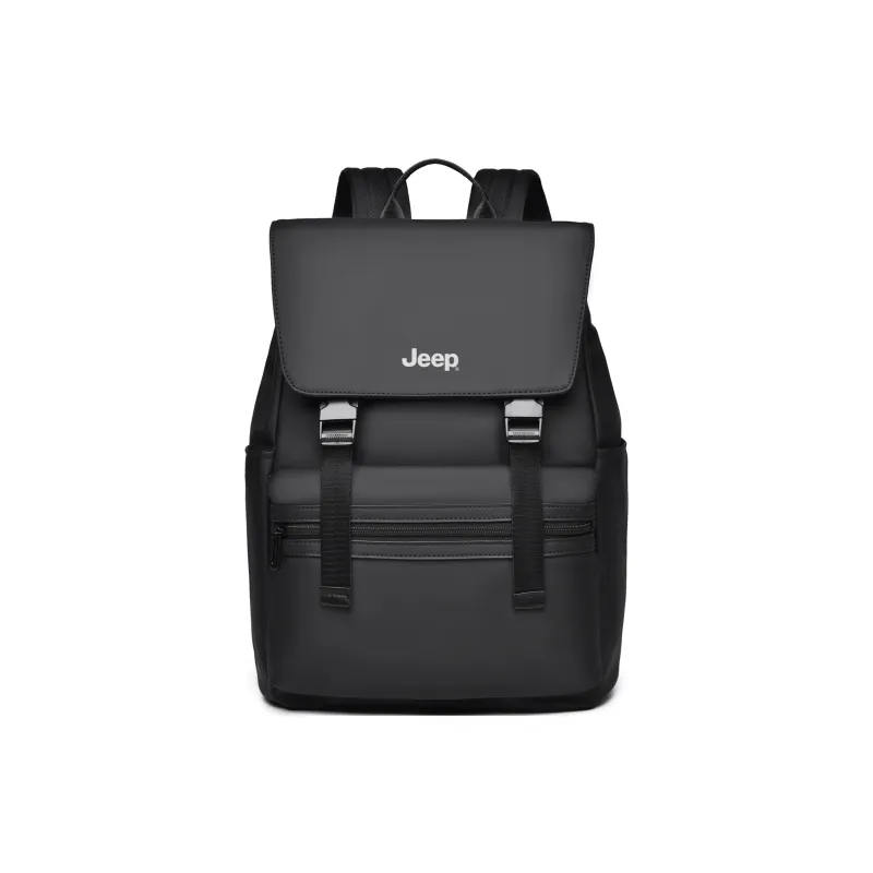 Jeep Membrana Dermalis Commute Students Laptop Bag Backpack, Regular Unisex Black/Gray/Green-0