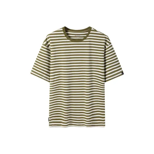OUTDOOR PRODUCTS T-Shirt Unisex Wintergreen Green White Pinstripe