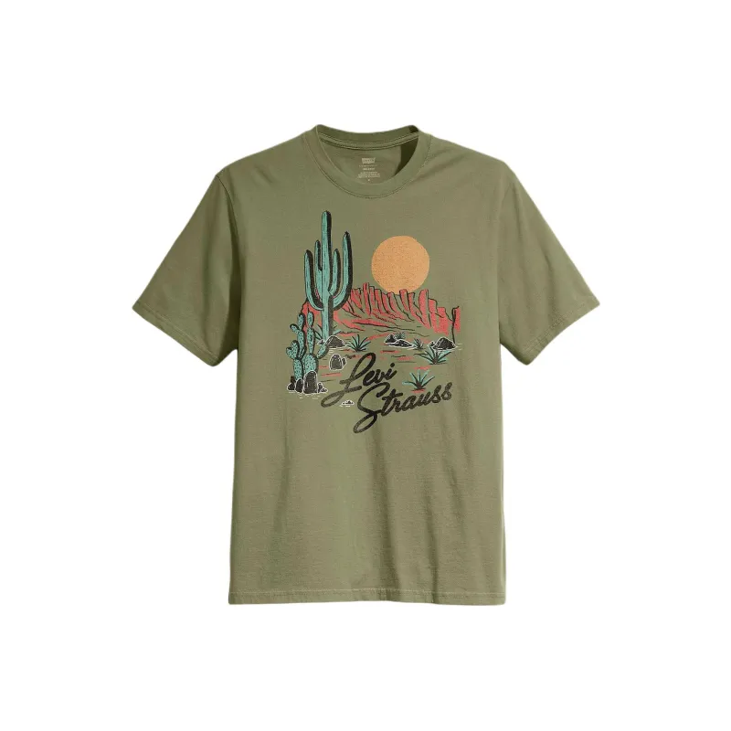 Levis T-Shirts Men Green-0