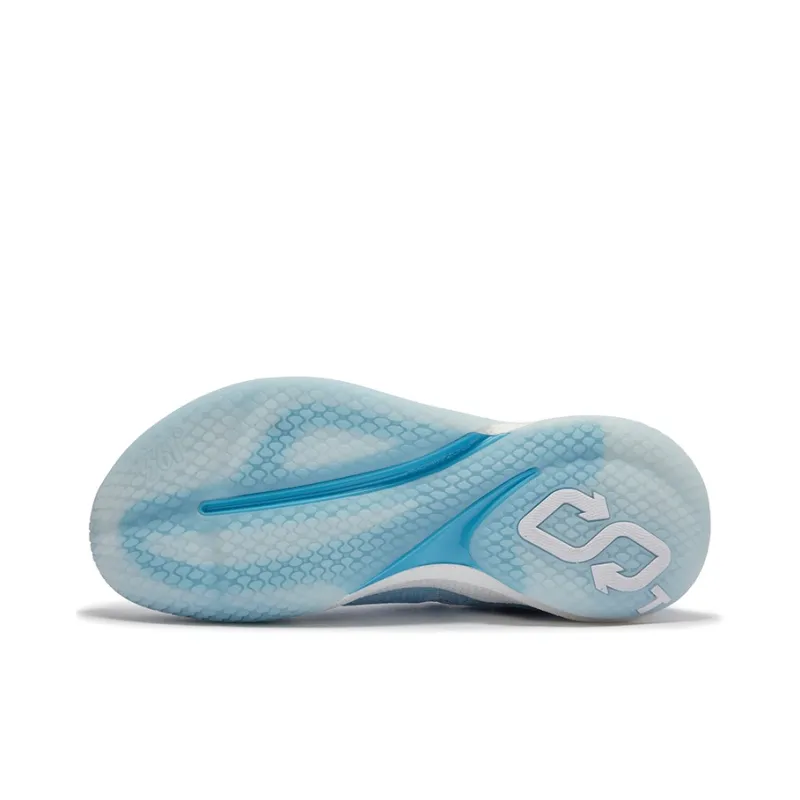 361° Anti Slip Wear Resistant Low Top Basketball Shoes Men's Glacier Blue-4