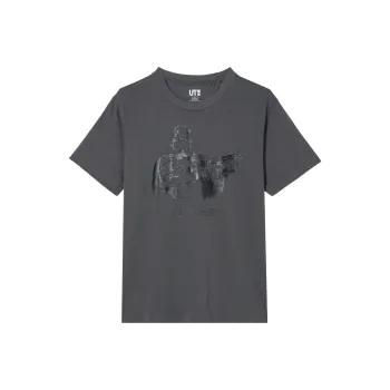 UNIQLO T Shirt Unisex Asphalt Gray