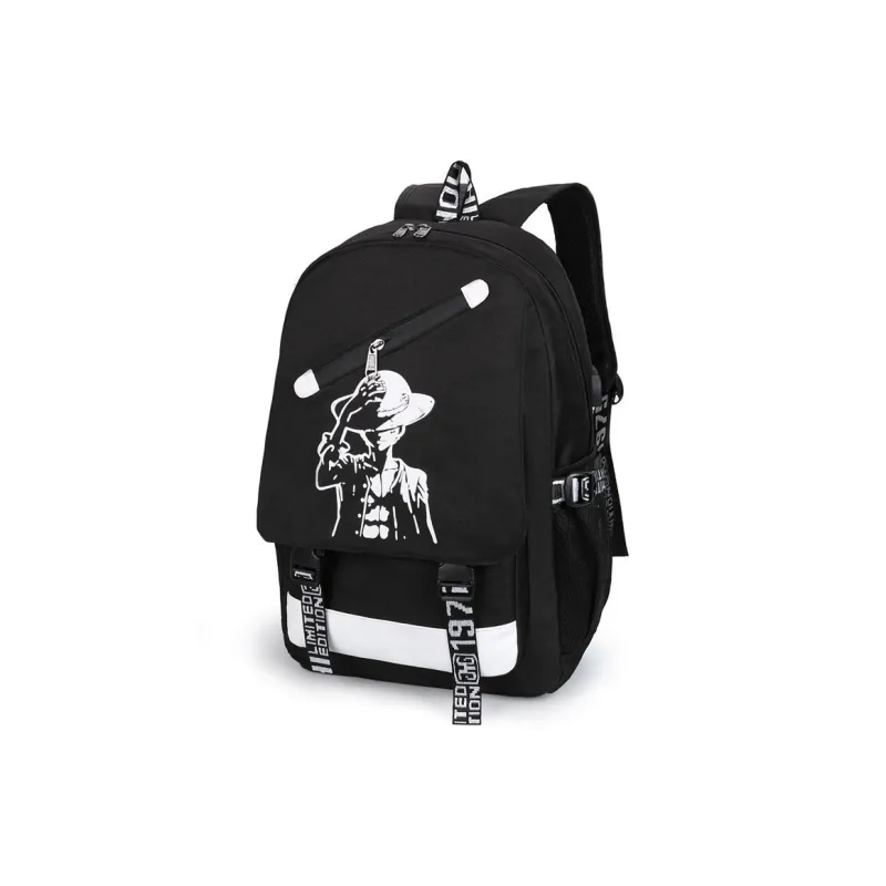 H YXIANG Oxford Backpack Unisex Music Boy/One Piece-2