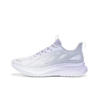 QIAODAN Anti Slip And Wear Resistant Breathable Low Top Casual Running Shoes Women's White Purple
