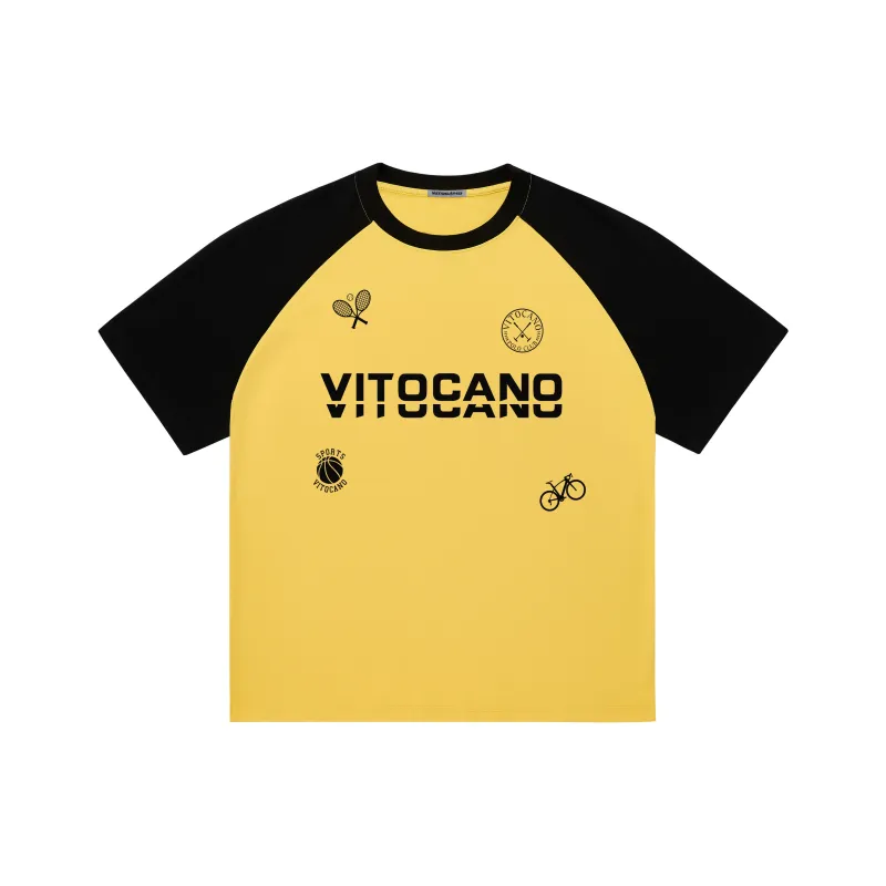 Vitocano T-Shirt Unisex White & Navy Blue-11