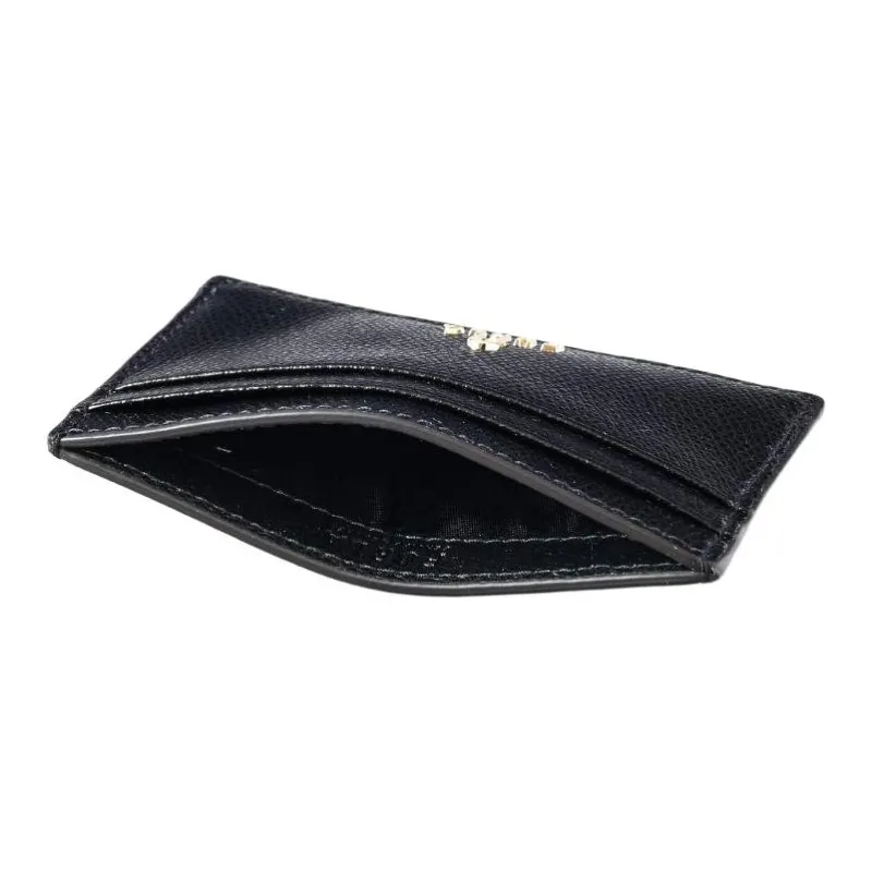 Furla Soft Cow Leather Card Holder Card Holder Women's Black-3