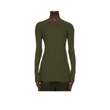 RICK OWENS Ribbed Long Sleeved T Shirt