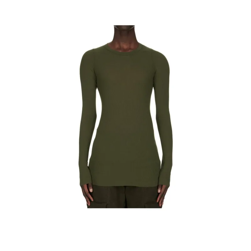 RICK OWENS Ribbed Long-Sleeved T-Shirt-0