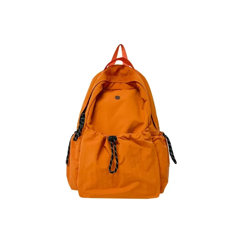 Deli Bear Nylon Backpack Large Size Unisex Black/Yellow/Gray/Orange/Ecru-14