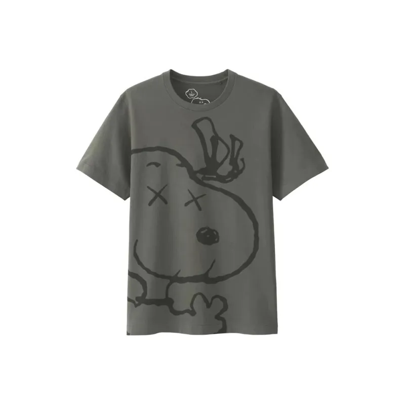 KAWS X Uniqlo X Peanuts Snoopy Face Tee-0