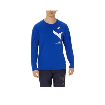 Asics T Shirts Men Blue
