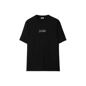 Burberry Flocked logo T shirt