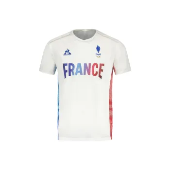 Le Coq Sportif Paris Olympic Games Series SS24 Maillot Équipe De France Homme T-Shirt Men's White