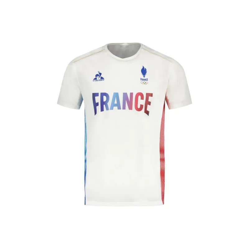Le Coq Sportif Paris Olympic Games Series SS24 Maillot Équipe De France Homme T-Shirt Men's White-0