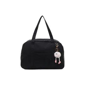 BUBM Fabric Shoulder Bag Unisex Black/White/Pink/Purple/Blue