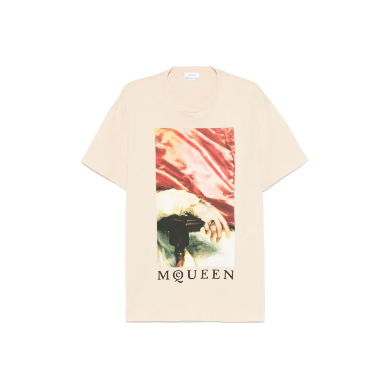 Alexander McQueen Graphic Printed Crewneck T Shirt-0