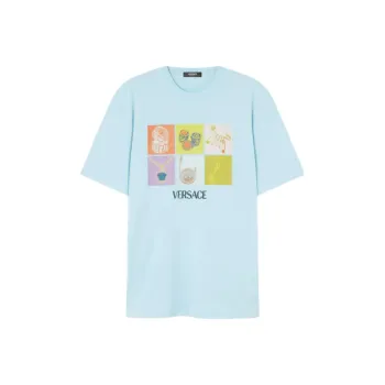 VERSACE Graphic Printed Crewneck T Shirt