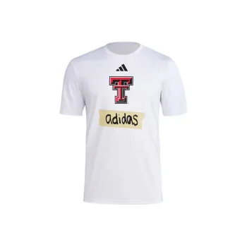 Adidas Free Shipping With AdiClub Texas Tech Tape Tee