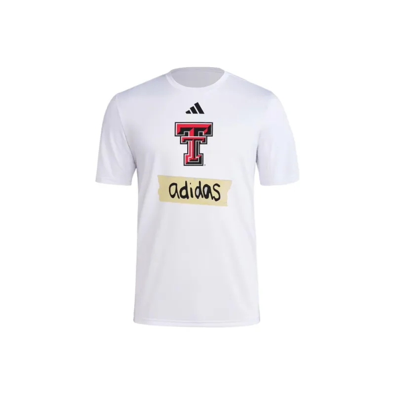 Adidas Free Shipping With AdiClub Texas Tech Tape Tee-0