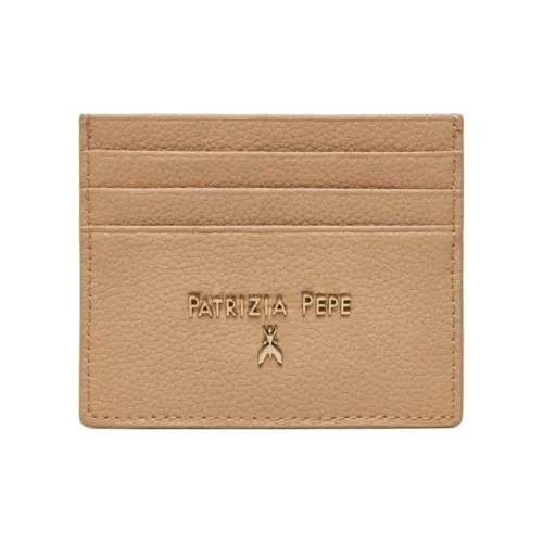 Patrizia Pepe Leather Card Holder Card Holder Women's Beige
