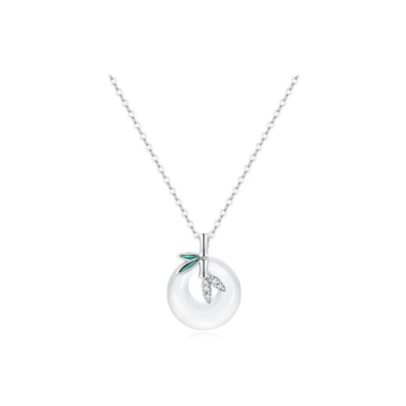 AEMC Colored Glaze Jade Necklaces Unisex-12