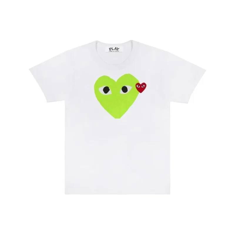 CDG Play T Shirts Unisex Green-0