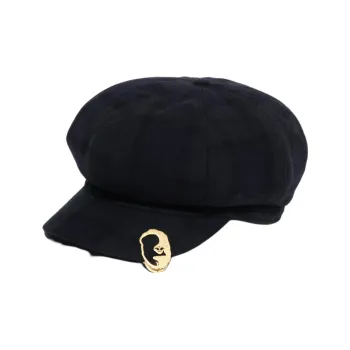 A BATHING APE Wool Nylon Bucket Hats Kids' Black