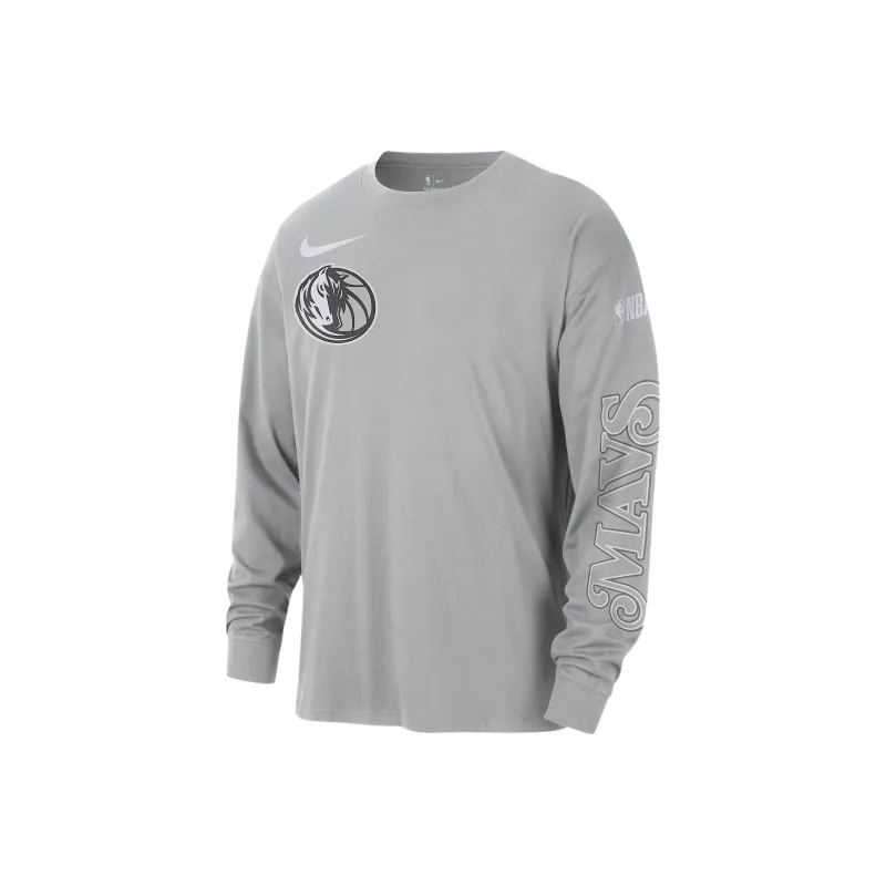 Nike Dallas Mavericks Courtside City Edition Men's Nike Nba Max90 Long Sleeve T Shirt-0
