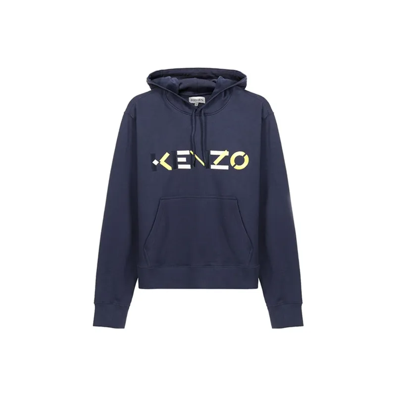 KENZO Logo Embroidered Hoodie-0