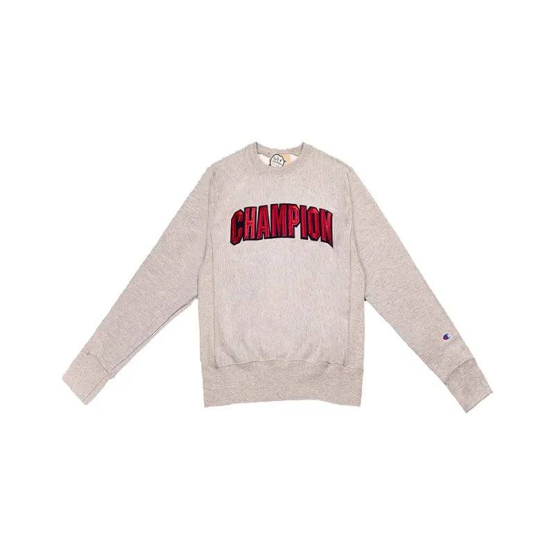 Champion Sweatshirt US Version Unisex Light Gray-0