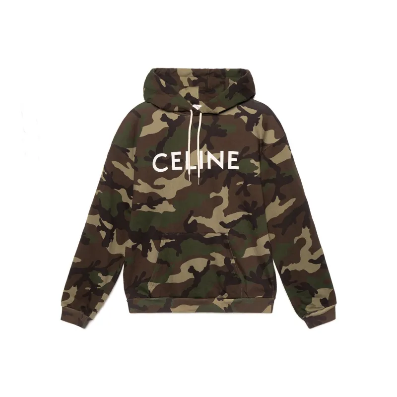 CELINE Sweatshirt Unisex Army Green-0