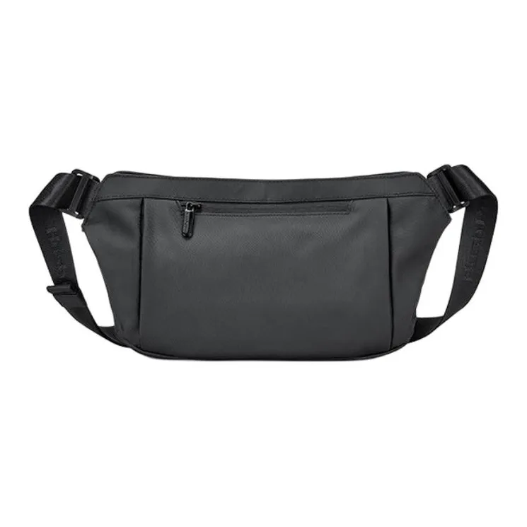 Hush Puppies Fabric Fanny Pack Men's Black Gray Color-3