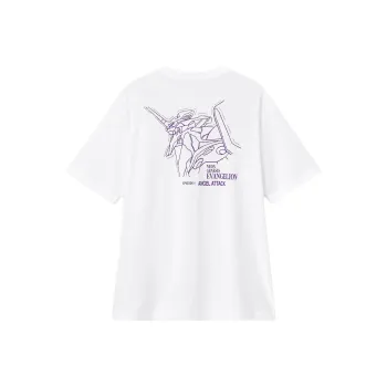 GU EVA Collaboration T Shirts Men White