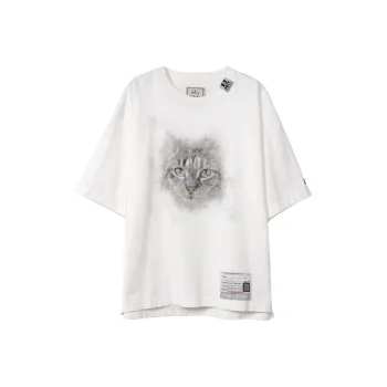Maison Mihara Yasuhiro Cat Printed Crewneck T Shirt