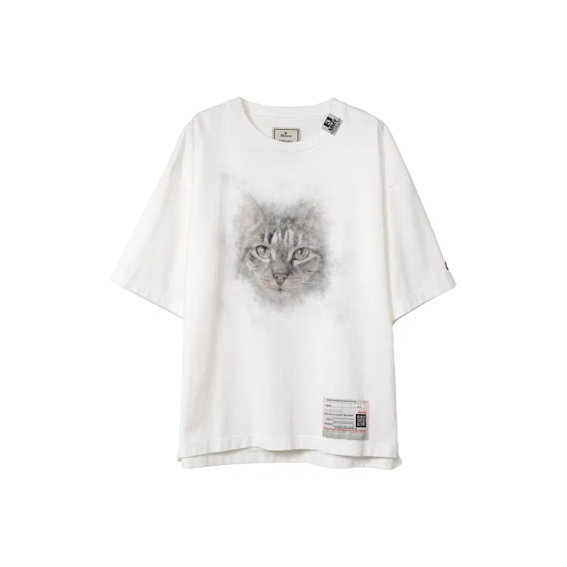 Maison Mihara Yasuhiro Cat Printed Crewneck T Shirt-0