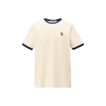 Onitsuka Tiger T Shirt Unisex White/Navy Blue