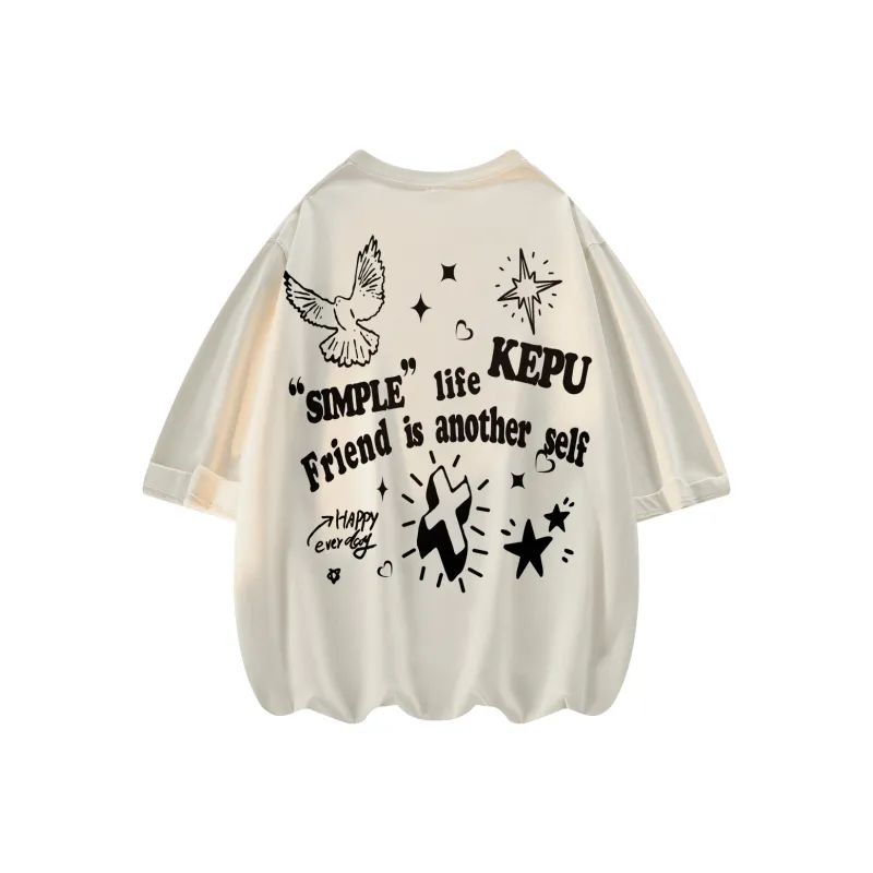 Kepu Short Sleeved T Shirts Unisex-12